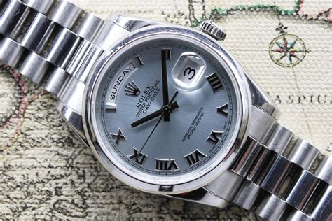 rolex platinum day date 118206